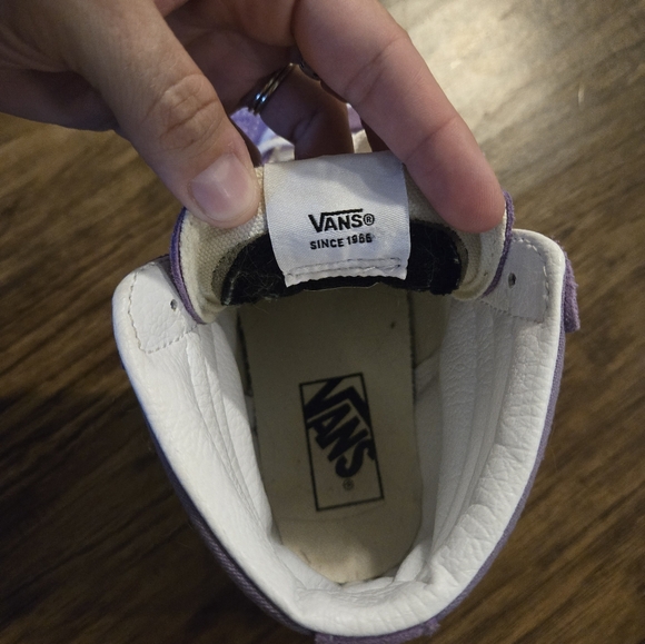 Vans Purple High Tops Women's Size 7 - Picture 7 of 10